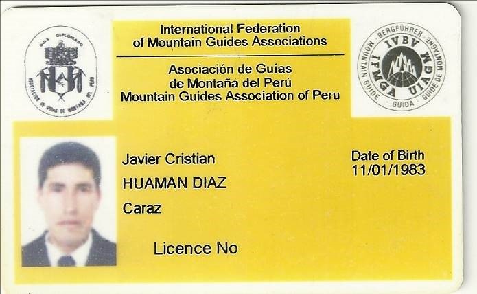 Juventino Martin Albino Caldua Federação Internacional de Associações de Guias de Montanha / IVBV - UIAGM - IFMGA